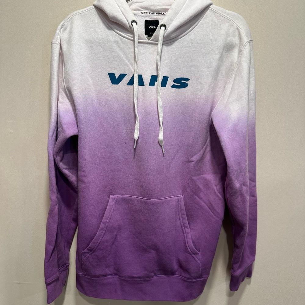 Vans White and Gray Hoodie